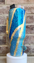 Load image into Gallery viewer, Blue Geode Vibes 40oz with Handle
