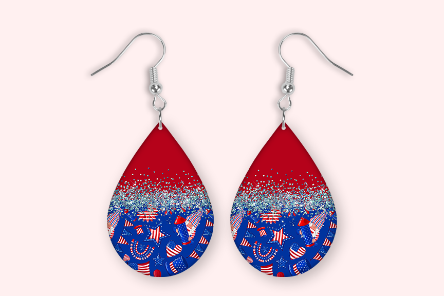 4th of July Earrings