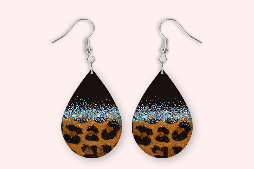 Black Leo Earrings