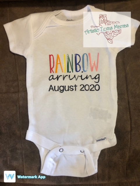 Rainbow Baby Onesie