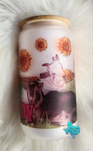 Load image into Gallery viewer, Crazy Goat Lady 16oz Glass Tumbler
