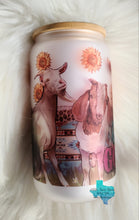 Load image into Gallery viewer, Crazy Goat Lady 16oz Glass Tumbler
