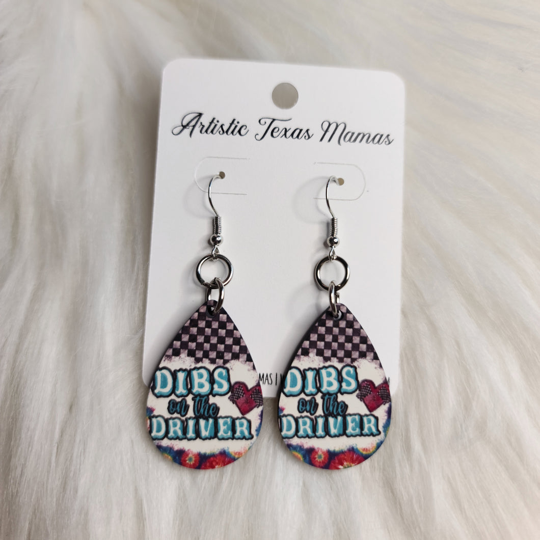 Dibs on the Driver Earrings