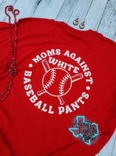 Load image into Gallery viewer, Moms Against White Baseball Pants
