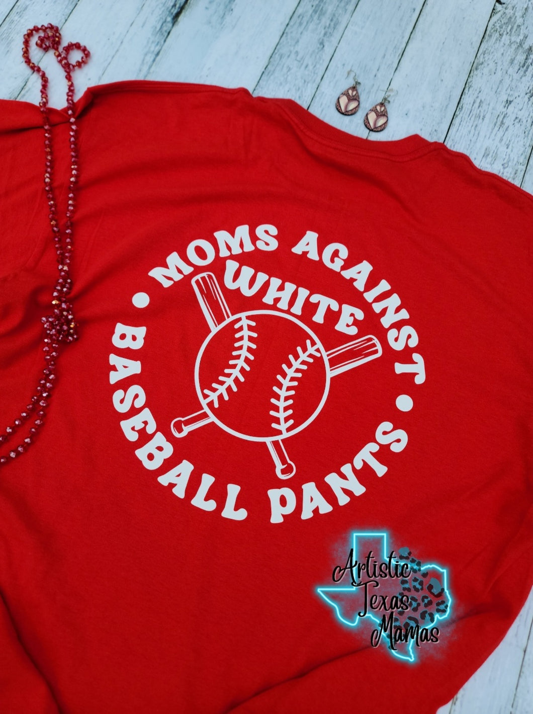 Moms Against White Baseball Pants